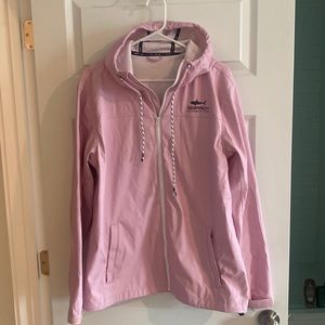 Southern Tide rain coat in pink